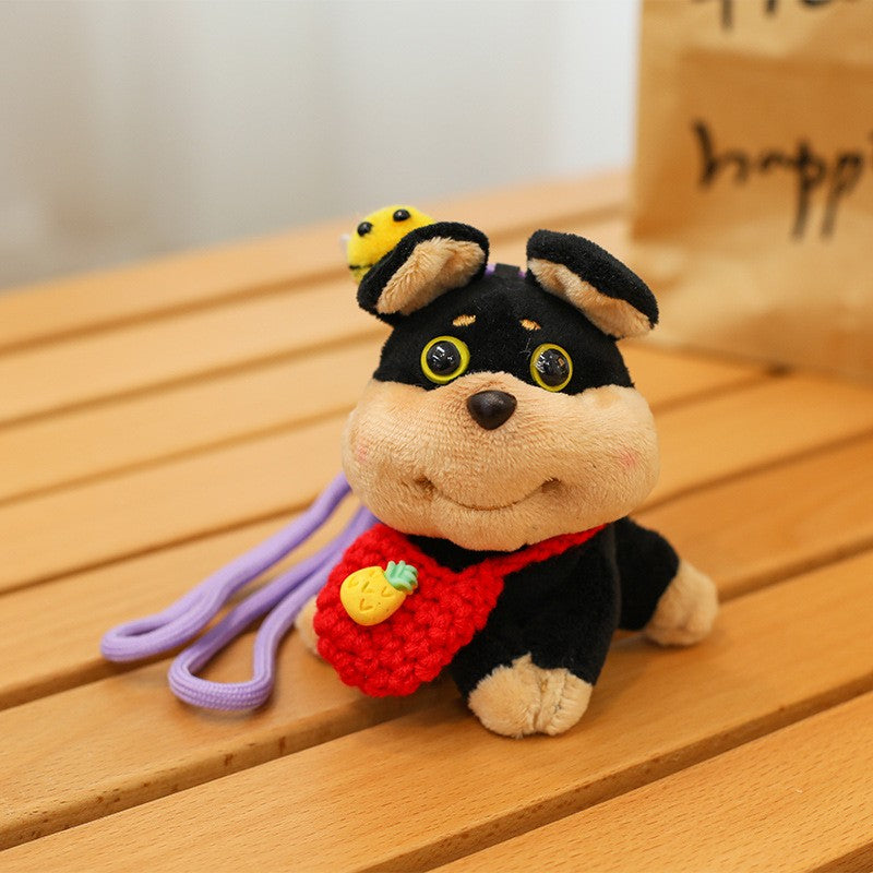 Honey Bee Dog Bag Pendant Plush Doll Keychain