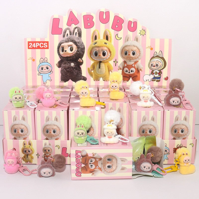 24pcs set Mini Labubu Pendant Blind Box Toys Kawaii Anime Surprise box