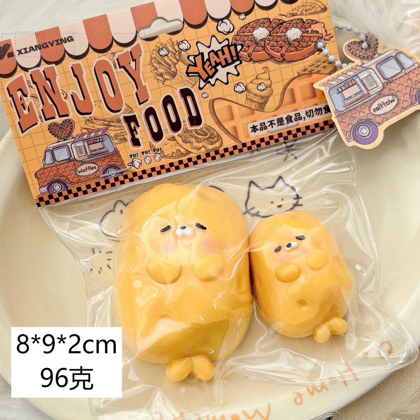 Squishy Kids Food Waffle Bread Donuts Slow Rising Squeeze Stress Relief Toys