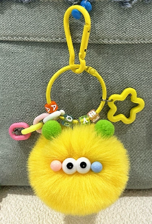 Cartoon Plush Doll Bag Pendant Car Keychain