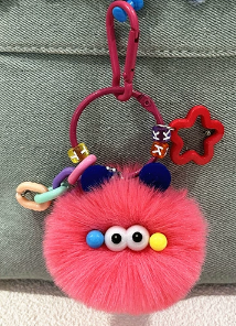 Cartoon Plush Doll Bag Pendant Car Keychain