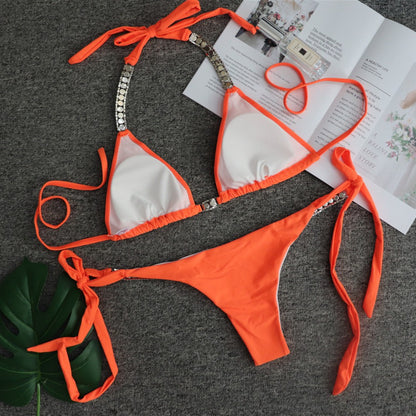 Luxury Rhinestone Bikini Crystal Diamond Swimsuit