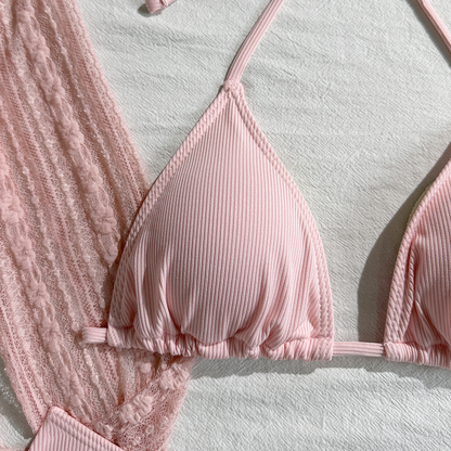 Four-piece Long-sleeve Cover-up Swimwear