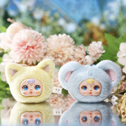 Animal plush keychain blind box doll bag pendant backpack gift.