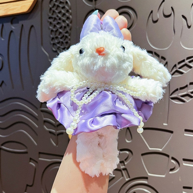 Plush Lop Ears Rabbit Doll Pendant Keychain