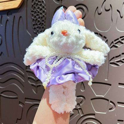 Plush Lop Ears Rabbit Doll Pendant Keychain