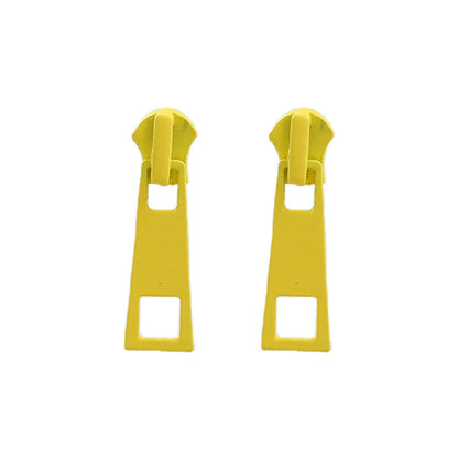 Personality Zipper Stud Earrings Unusual Jewelry
