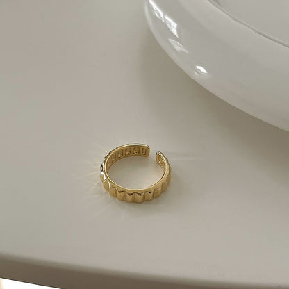 Fashion Gold Plated Butterfly Flower Finger Ring Birthday Gifts