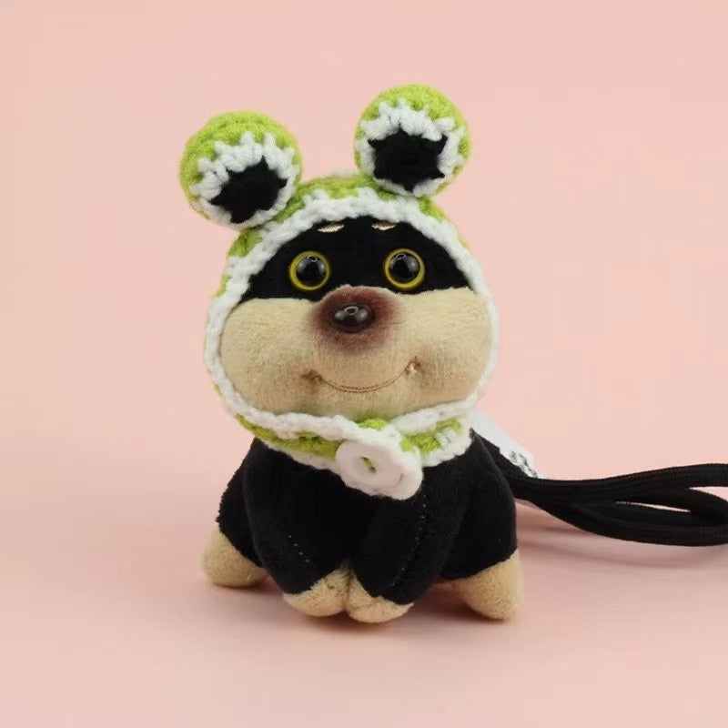Bee Puppy Bag Pendant Plush Doll Keychain Pendant