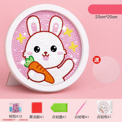 children's handmade cartoon princess puzzle DIY diamond painting