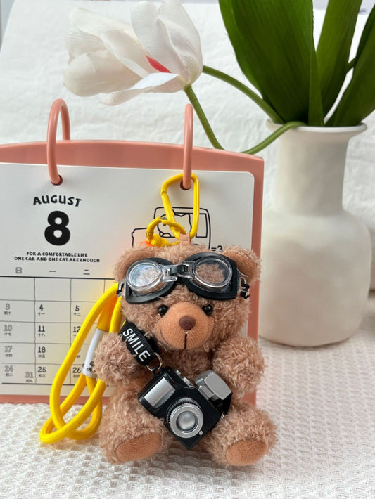 Cartoon Brown Bear Doll Plush Pendant Bag Hangings