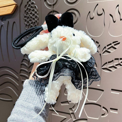 Plush Lop Ears Rabbit Doll Pendant Keychain