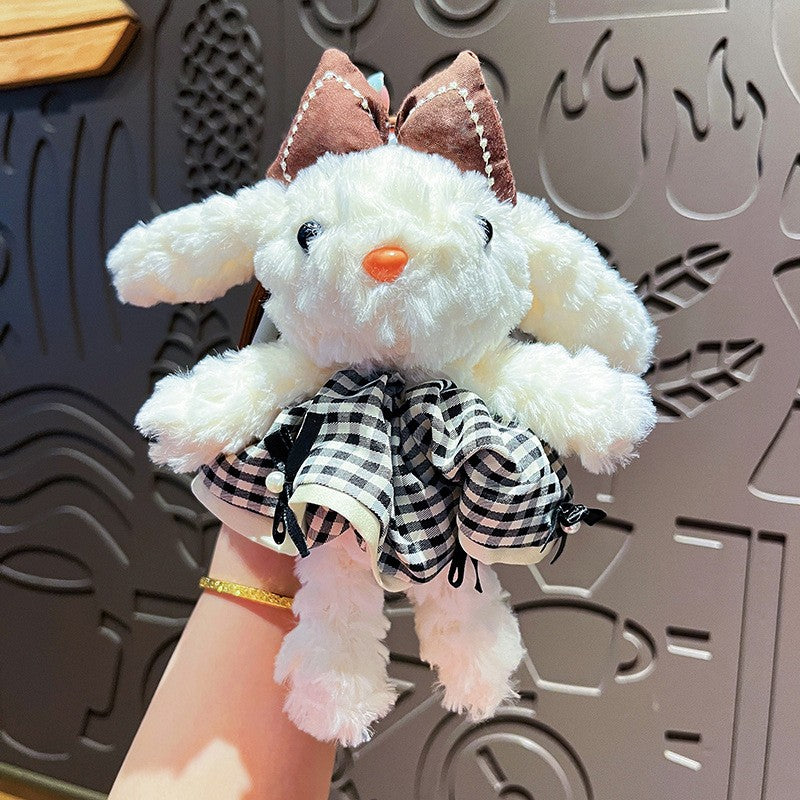 Plush Lop Ears Rabbit Doll Pendant Keychain