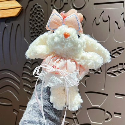 Plush Lop Ears Rabbit Doll Pendant Keychain