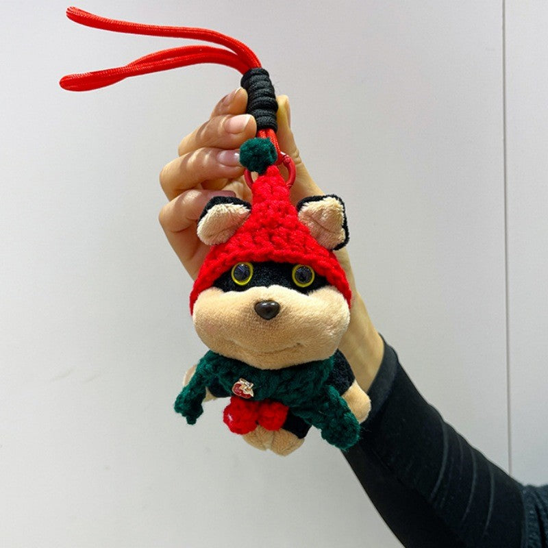 Honey Bee Dog Bag Pendant Plush Doll Keychain