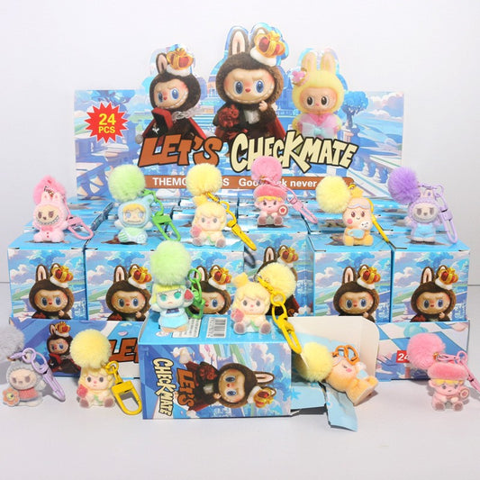 24pcs set Mini Labubu Pendant Blind Box Toys Kawaii Anime Surprise box
