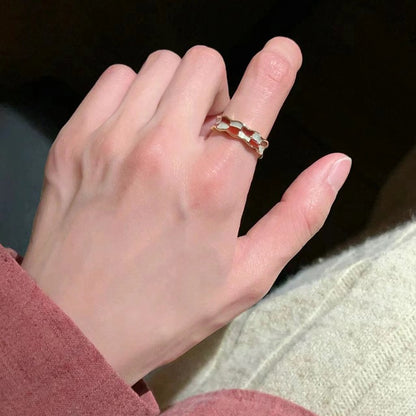 Fashion Gold Plated Butterfly Flower Finger Ring Birthday Gifts