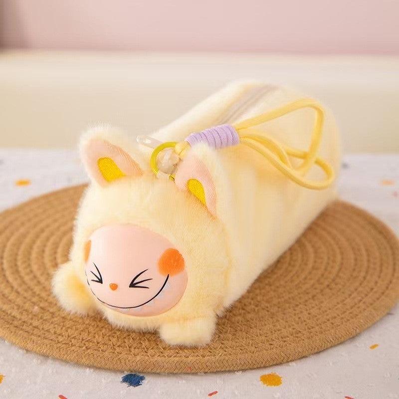 Disney Stitch Labubu Plush Pencil Case Anime Kawaii
