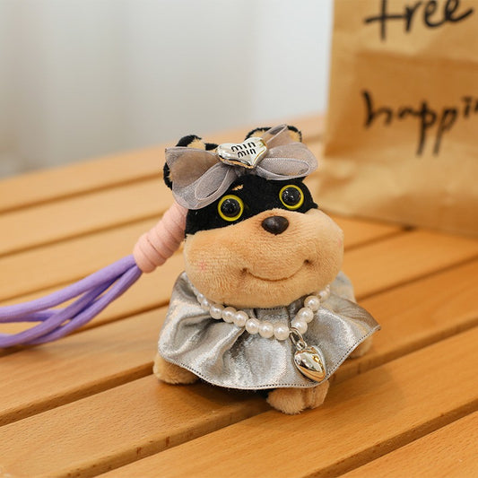 Honey Bee Dog Bag Pendant Plush Doll Keychain