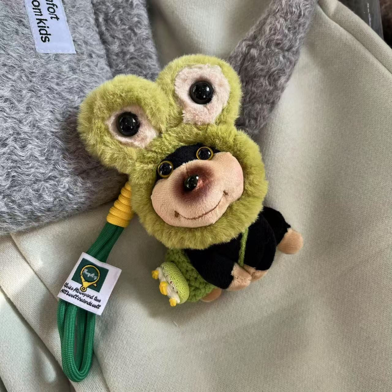 Bee Puppy Bag Pendant Plush Doll Keychain Pendant