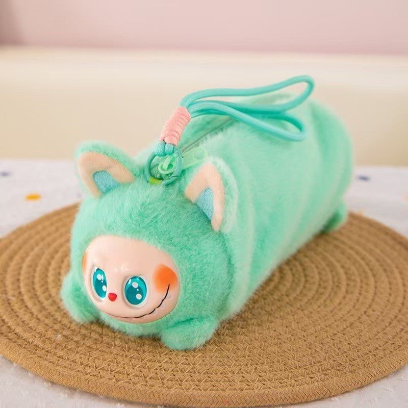 Disney Stitch Labubu Plush Pencil Case Anime Kawaii