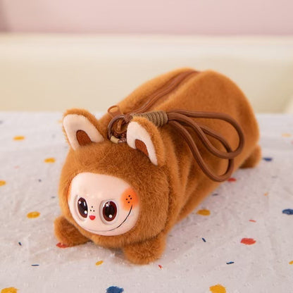 Disney Stitch Labubu Plush Pencil Case Anime Kawaii