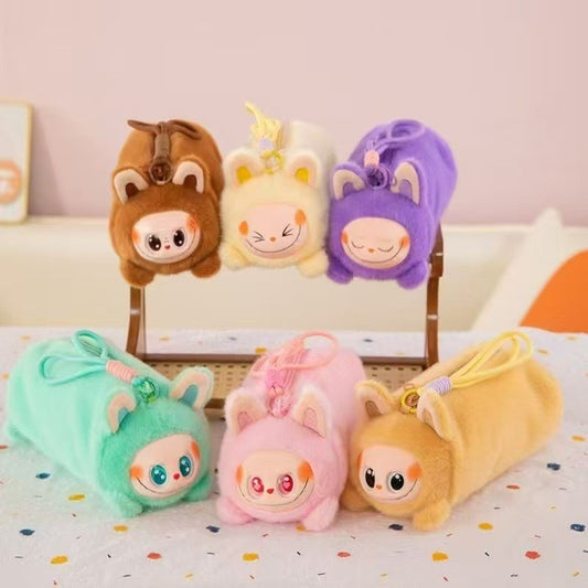 Disney Stitch Labubu Plush Pencil Case Anime Kawaii