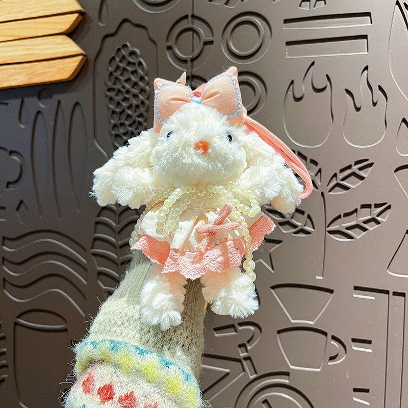 Plush Lop Ears Rabbit Doll Pendant Keychain