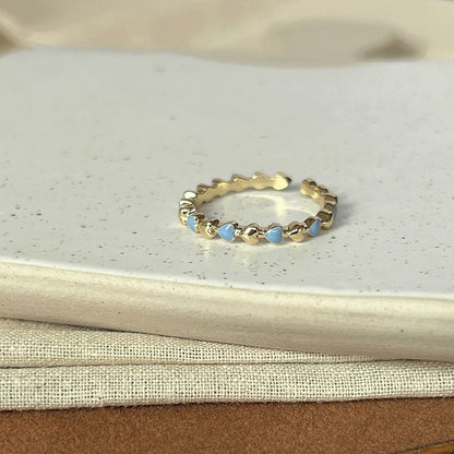 Fashion Gold Plated Butterfly Flower Finger Ring Birthday Gifts
