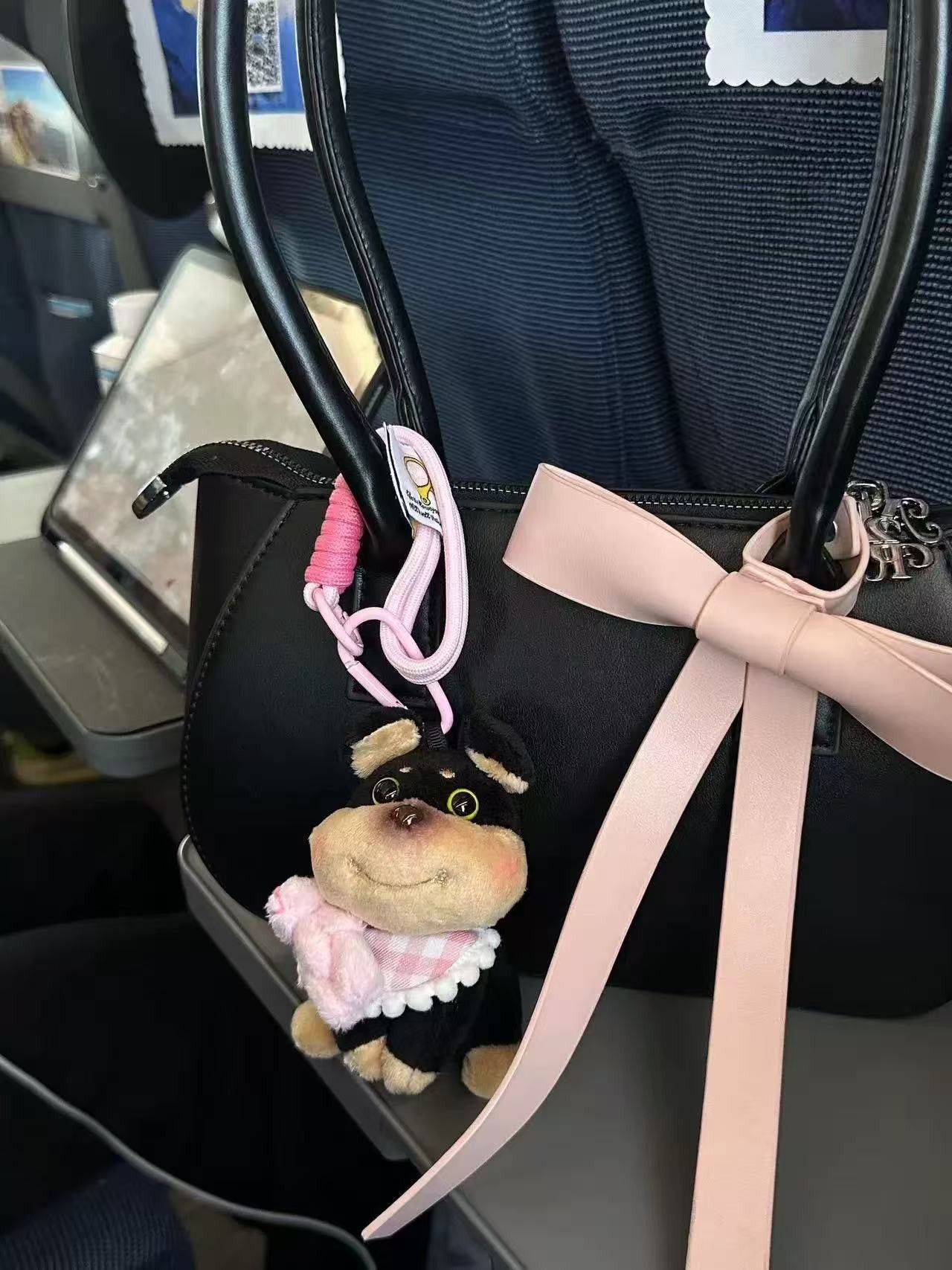 Bee Puppy Bag Pendant Plush Doll Keychain Pendant