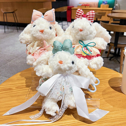 Plush Lop Ears Rabbit Doll Pendant Keychain