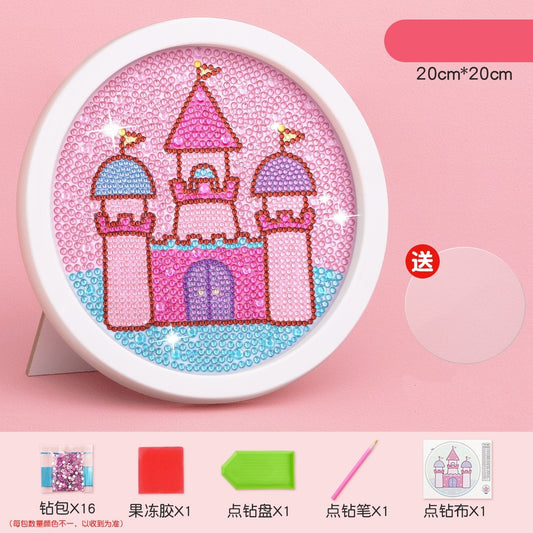 children's handmade cartoon princess puzzle DIY diamond painting
