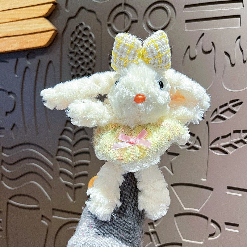 Plush Lop Ears Rabbit Doll Pendant Keychain