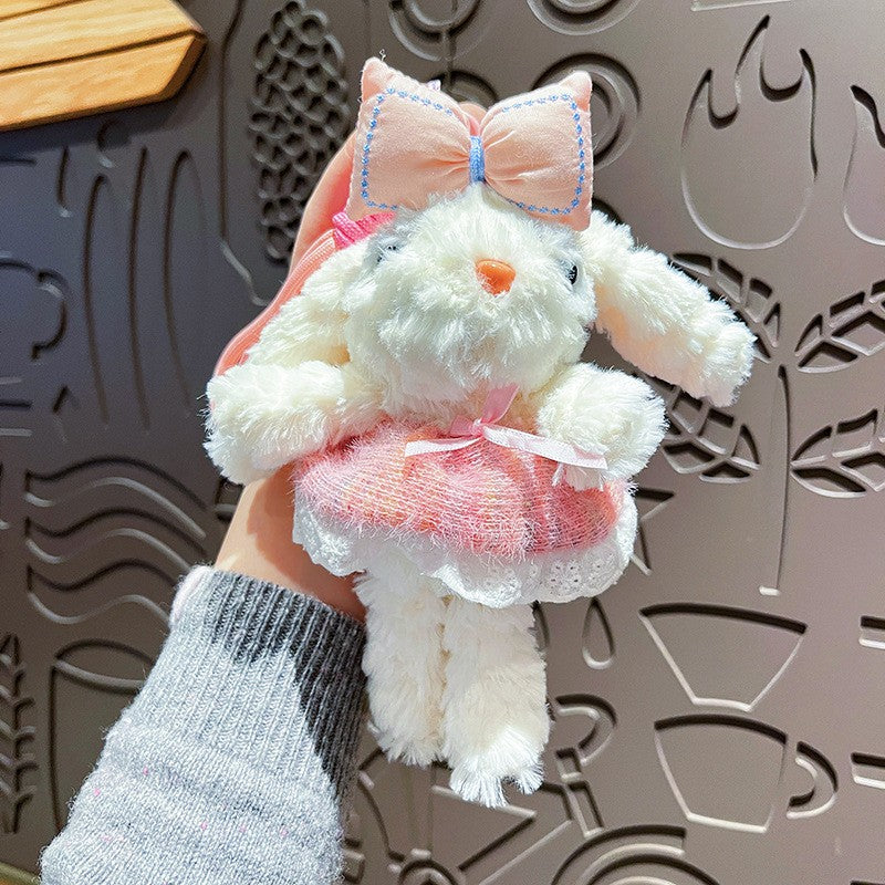 Plush Lop Ears Rabbit Doll Pendant Keychain