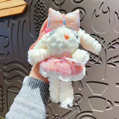 Plush Lop Ears Rabbit Doll Pendant Keychain