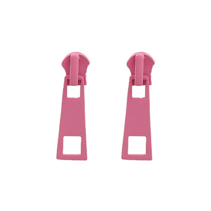 Personality Zipper Stud Earrings Unusual Jewelry