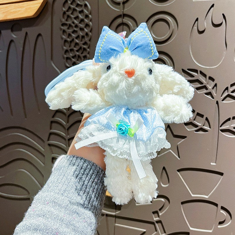 Plush Lop Ears Rabbit Doll Pendant Keychain