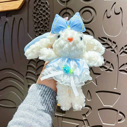 Plush Lop Ears Rabbit Doll Pendant Keychain