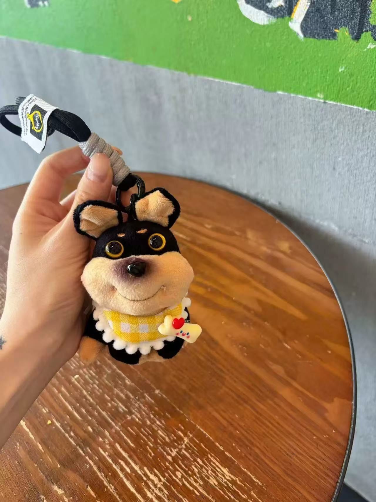 Bee Puppy Bag Pendant Plush Doll Keychain Pendant