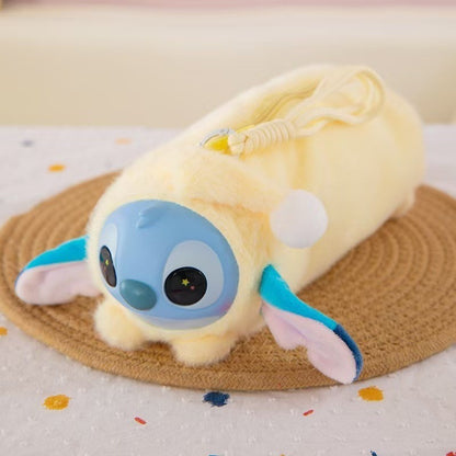 Disney Stitch Labubu Plush Pencil Case Anime Kawaii