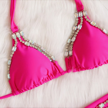 Rhinestone Luxury Crystal String Bikini Set