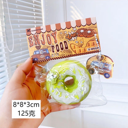 Squishy Kids Food Waffle Bread Donuts Slow Rising Squeeze Stress Relief Toys