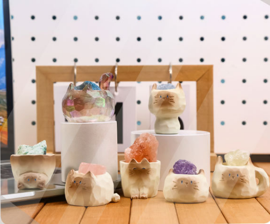 Cat Crystal Blind Box Desktop Ornament Decor  Random Mysterious Box