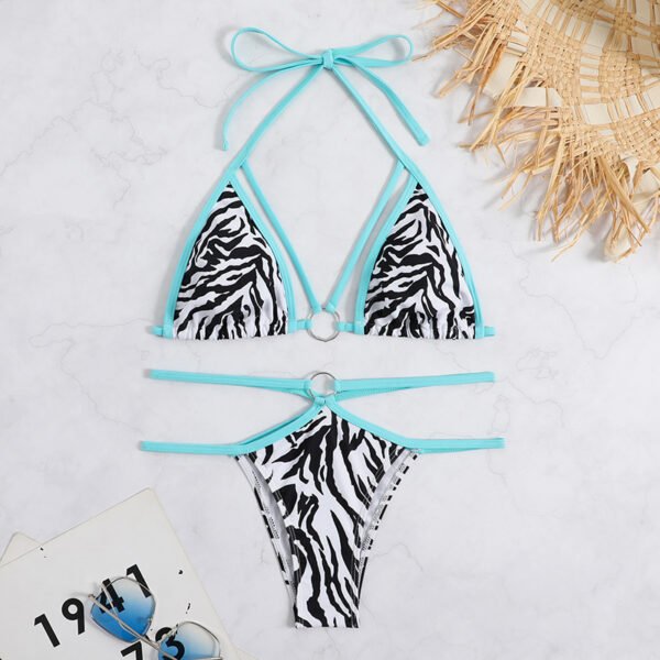 Zebra Print Bikini Set – Wild & Trendy Swimwear
