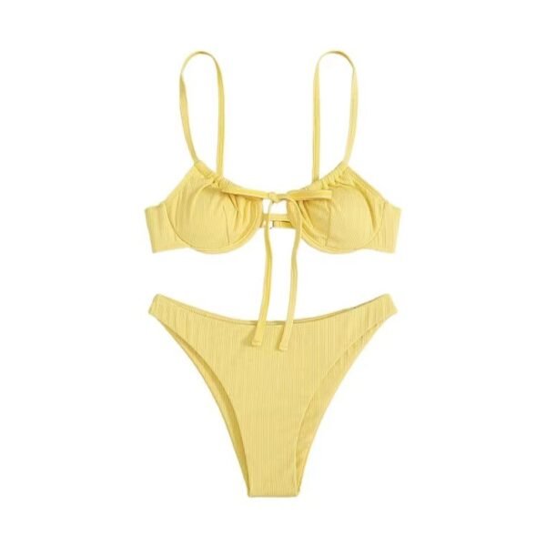 Yellow Tie-Back Bikini