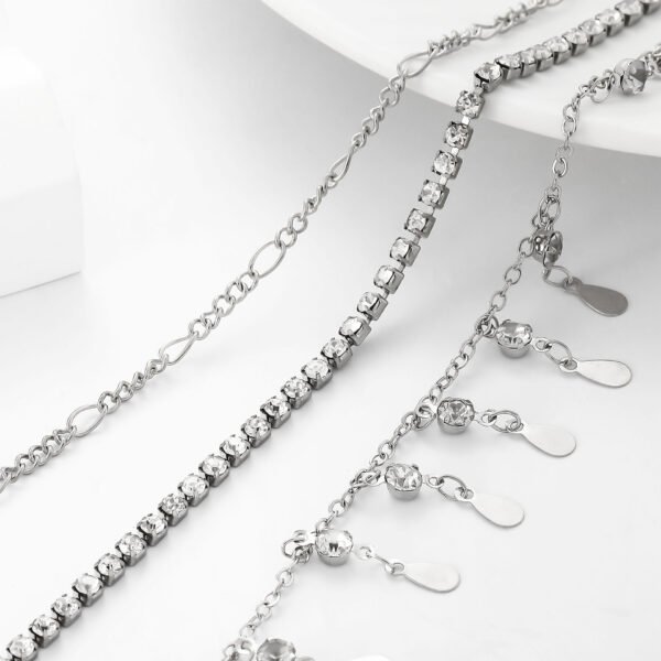 Zirconia Bikini Waist Chain – Elegant & Sparkling Swimwear Accessories - 图片 8