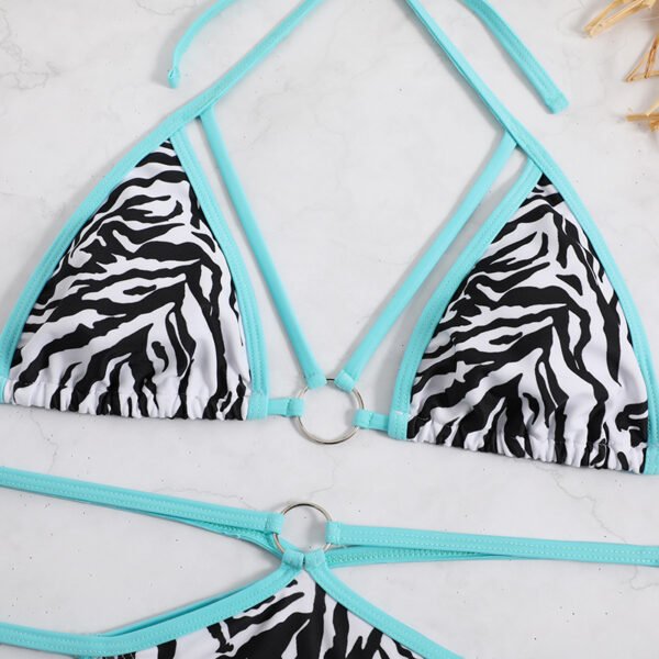 Zebra Print Bikini Set – Wild & Trendy Swimwear - 图片 5