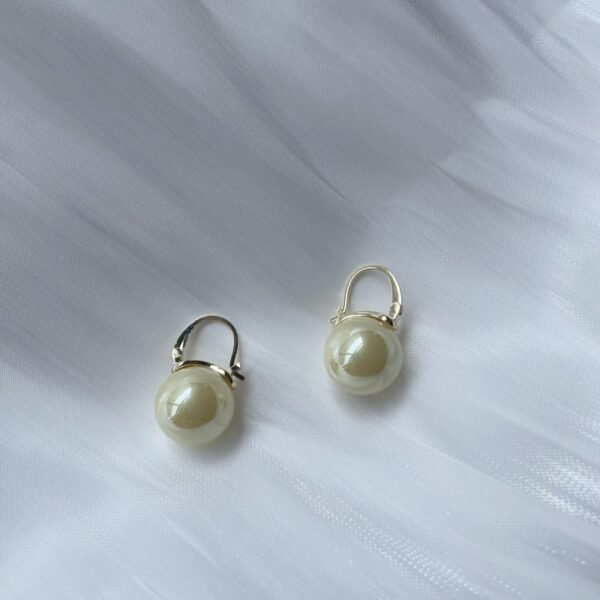 Elegant Pearl Drop Earrings(Colored) - 图片 3