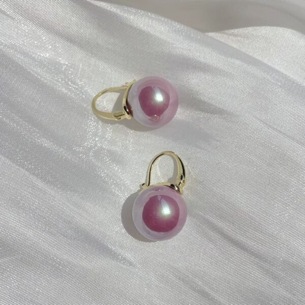 Elegant Pearl Drop Earrings(Colored) - 图片 4