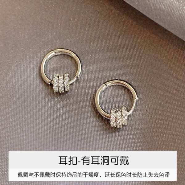Gold/Silver Metal Hoop Earrings Collection - 图片 10